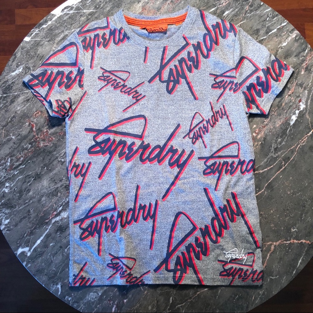 Vintage Superdry shirt gray men’s medium